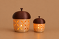 Agern lysestager LED-Fyrfad